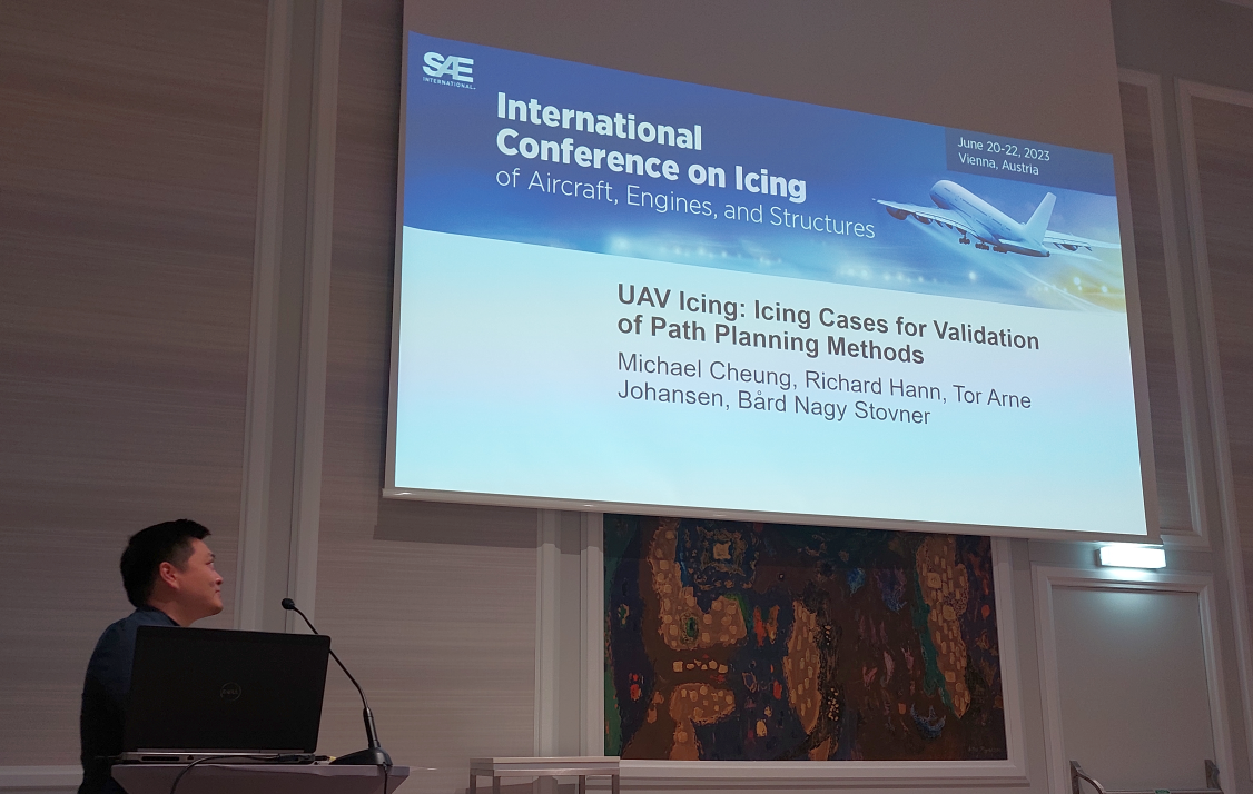 UAV icing research takes flight at the SAE icing conference in Vienna